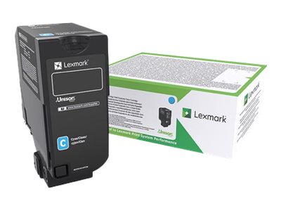 LEXMARK Toner Corporate Cyan für CX725 - Vorderansicht