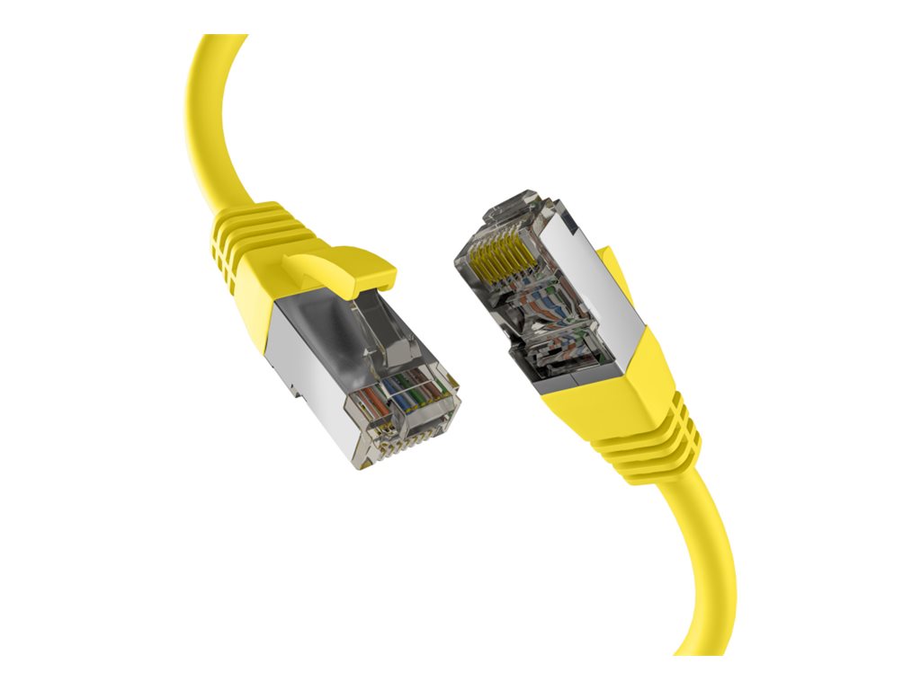 EFB Netzwerkkabel CAT8.1 S/FTP PIMF 40GB Ethernet Kupfer 20m gelb