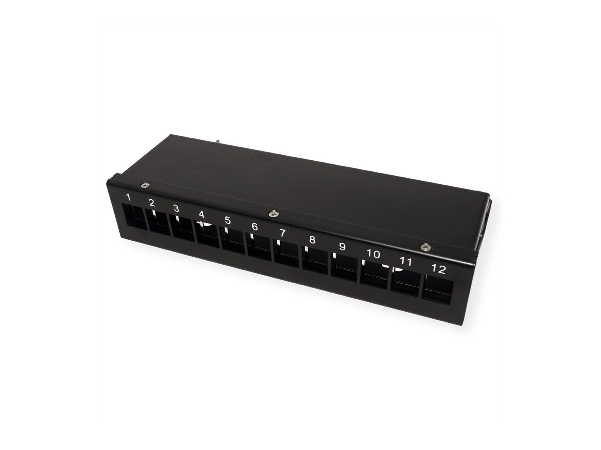 VALUE Keystone-Modulträger 12-Port schwarz - Verpackung
