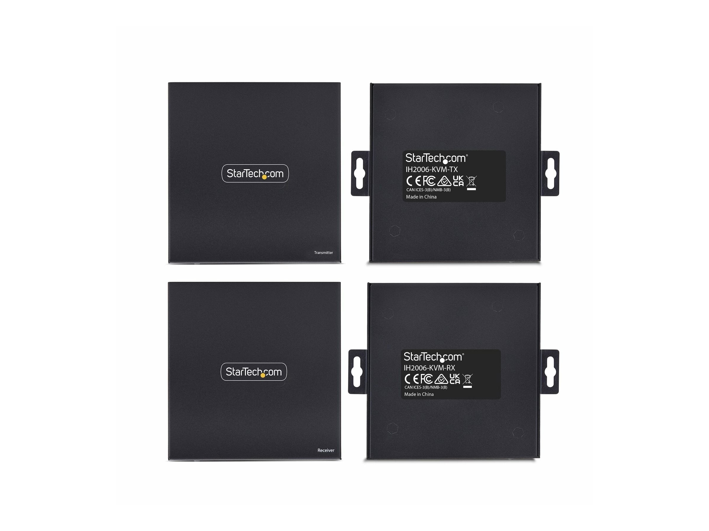 STARTECH.COM HDMI KVM Extender over IP-Netzwerk 4K 60Hz Treiberlos HDMI und USB uber Ethernet/CAT6 AVoIP Tx/Rx Kit
