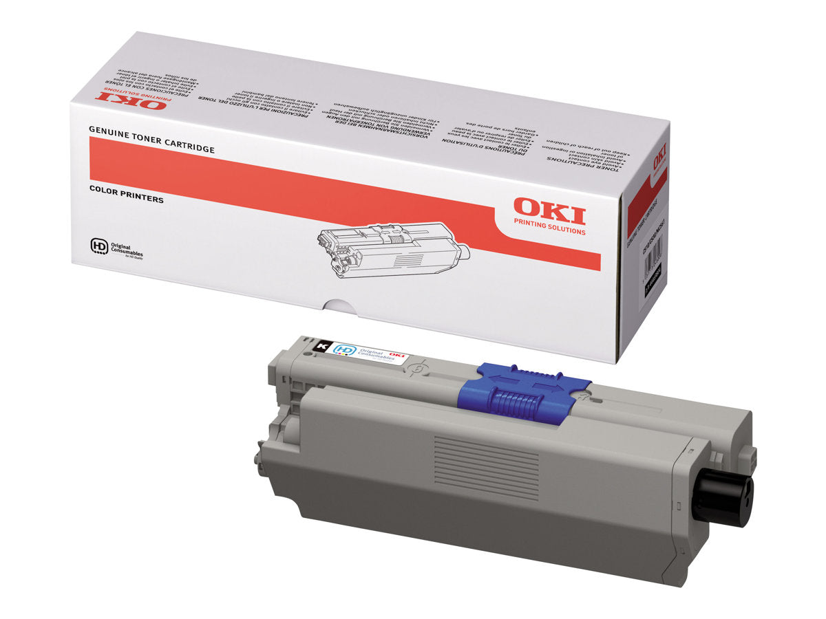 OKI C510, C530, MC561 Toner schwarz Standardkapazität Vorderansicht