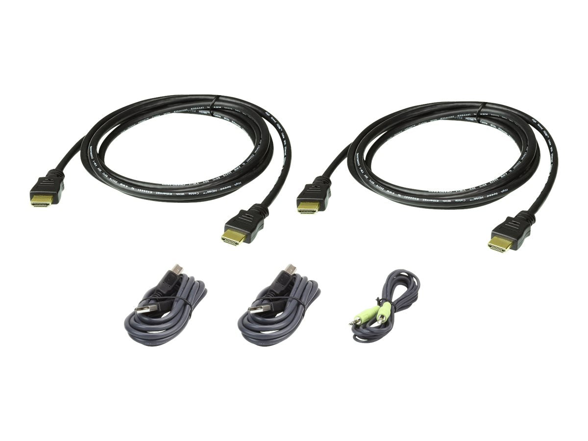 ATEN 2L-7D02UHX5 USB HDMI Dual Display Secure KVM Kabel Set - Vorderansicht