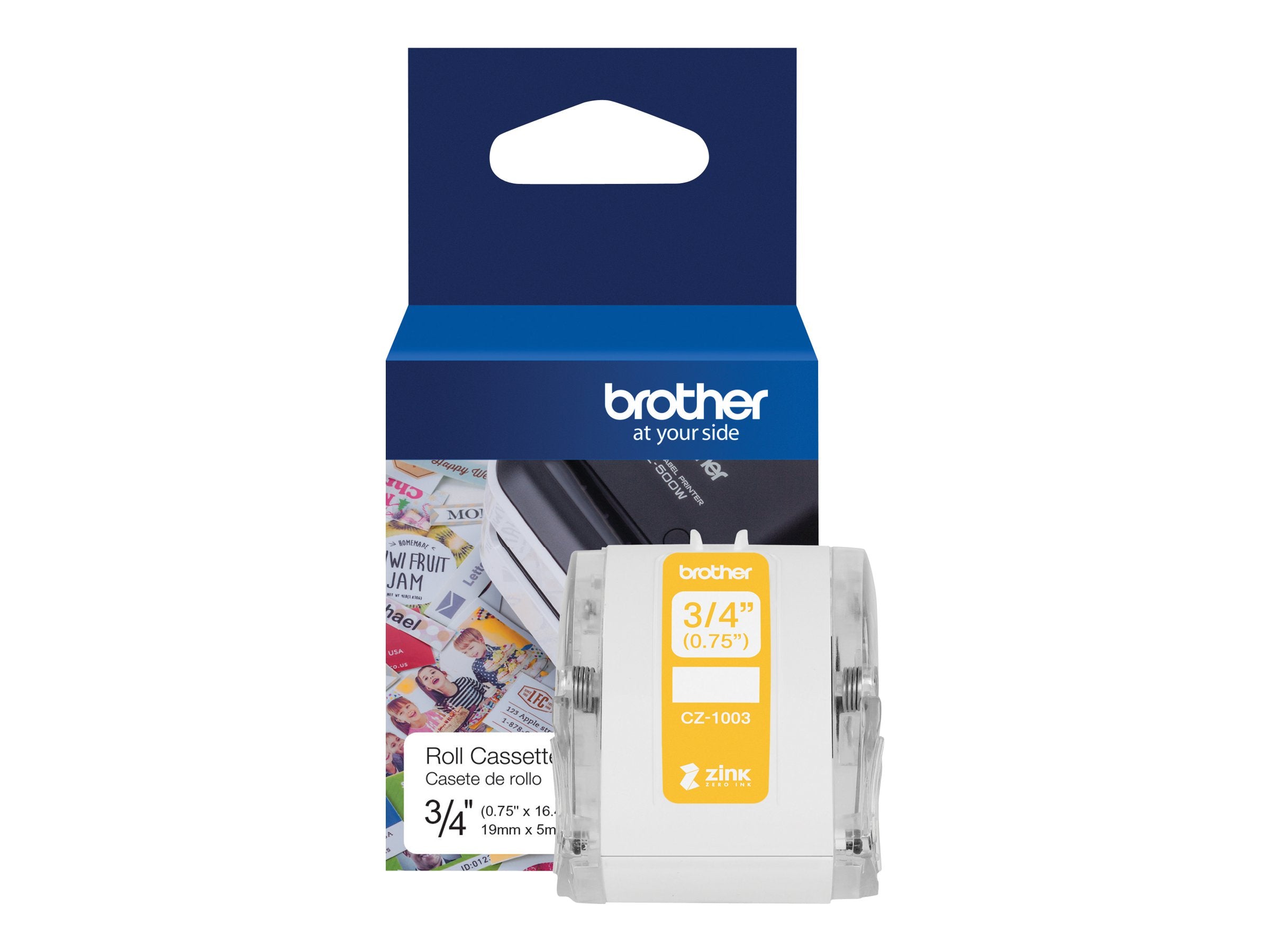 BROTHER CZ-1003 Endlosetiketten auf Drucker