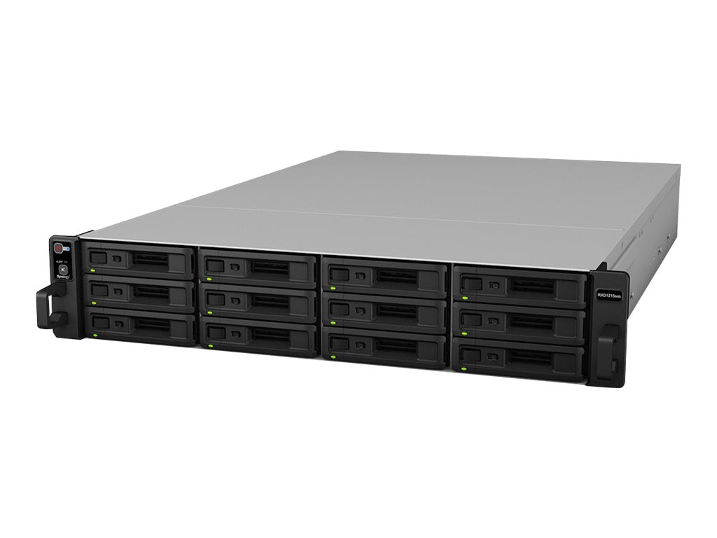 SYNOLOGY RXD1215sas 12-Bay HDD-Gehaeuse Vorderansicht