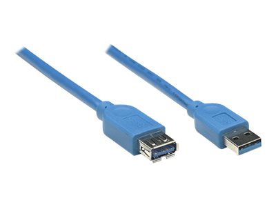 MANHATTAN USB 3.0 Verlängerungskabel 2m Detailansicht