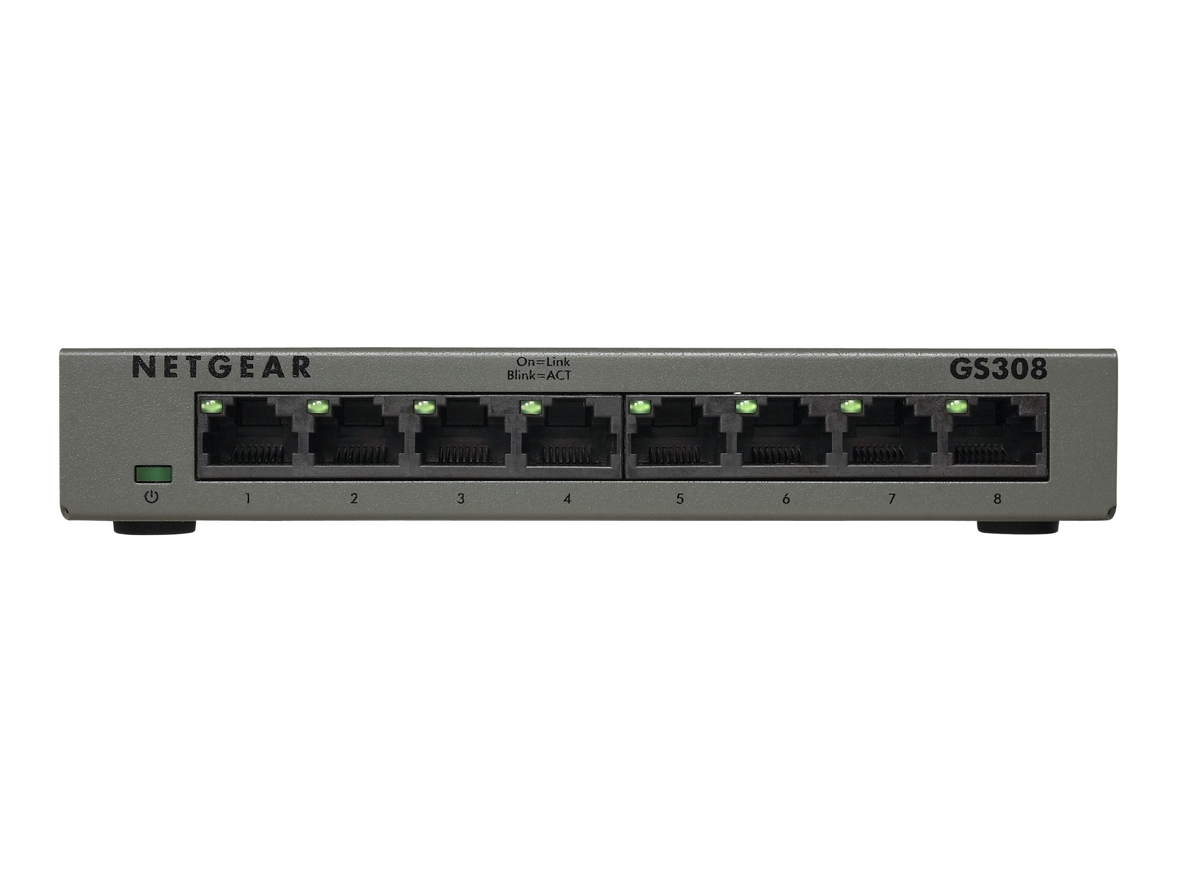 NETGEAR 8-Port Gigabit Switch Vorderansicht