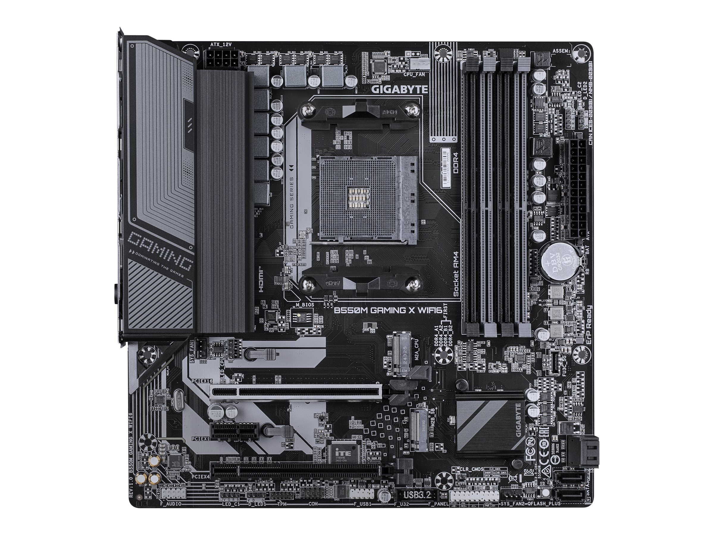 GIGABYTE B550M GAMING X WIFI6 Motherboard Vorderansicht