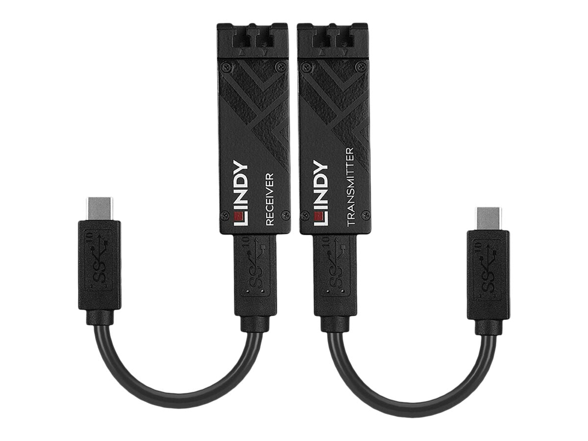 LINDY 100m Fibre Optic USB 3.2 Type C Extender Vorderansicht