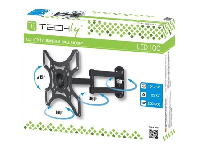 TECHLY Wandhalterung LCD TV schwarz Montagebeispiel