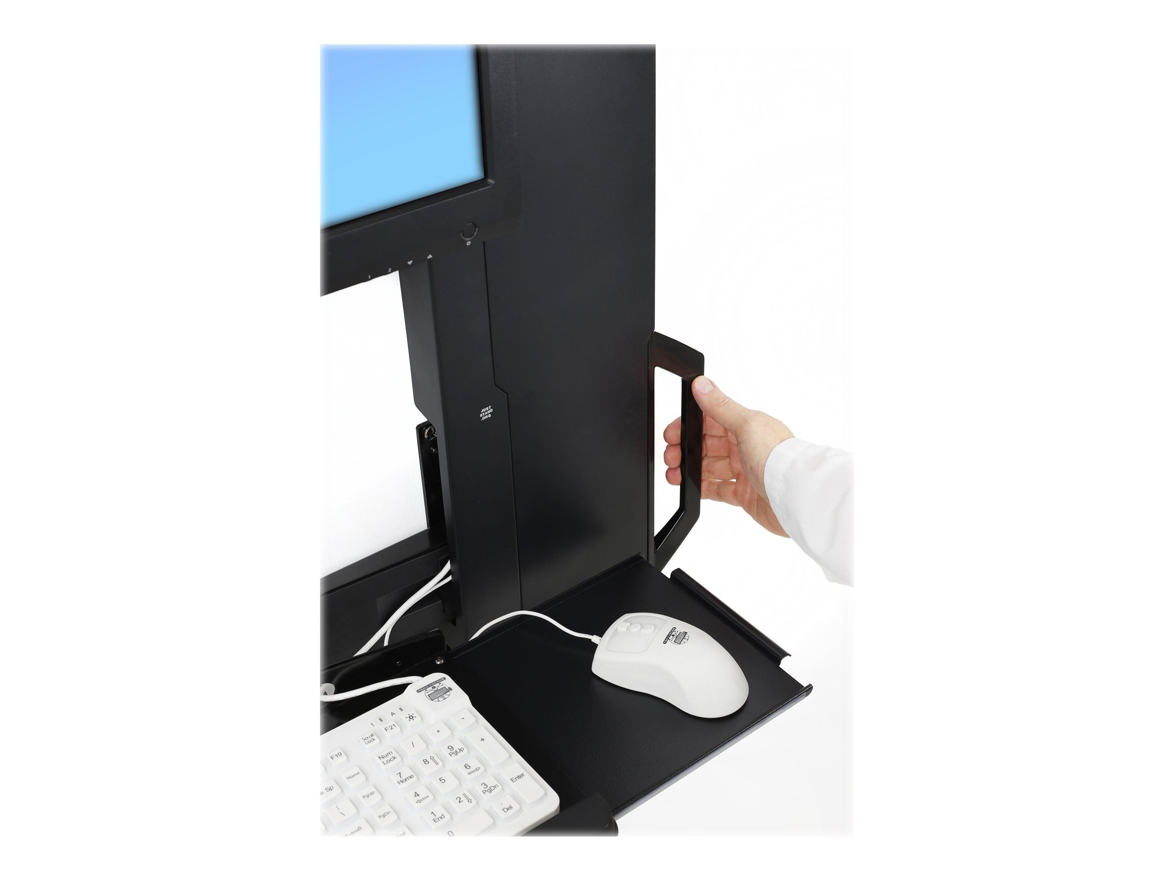 ERGOTRON StyleView Sit-Stand VL High Traffic Areas Ergotron schwarz bis 24Zoll VESA 100x100 + 75x75 mm max.13
