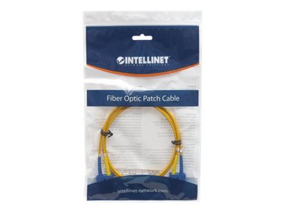 INTELLINET LWL Kabel SC/SC OS2 3m gelb 9/125um Duplex Singlemode Verpackung