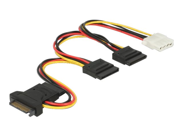 DELOCK Stromkabel SATA 15 Pin Stecker Vorderansicht