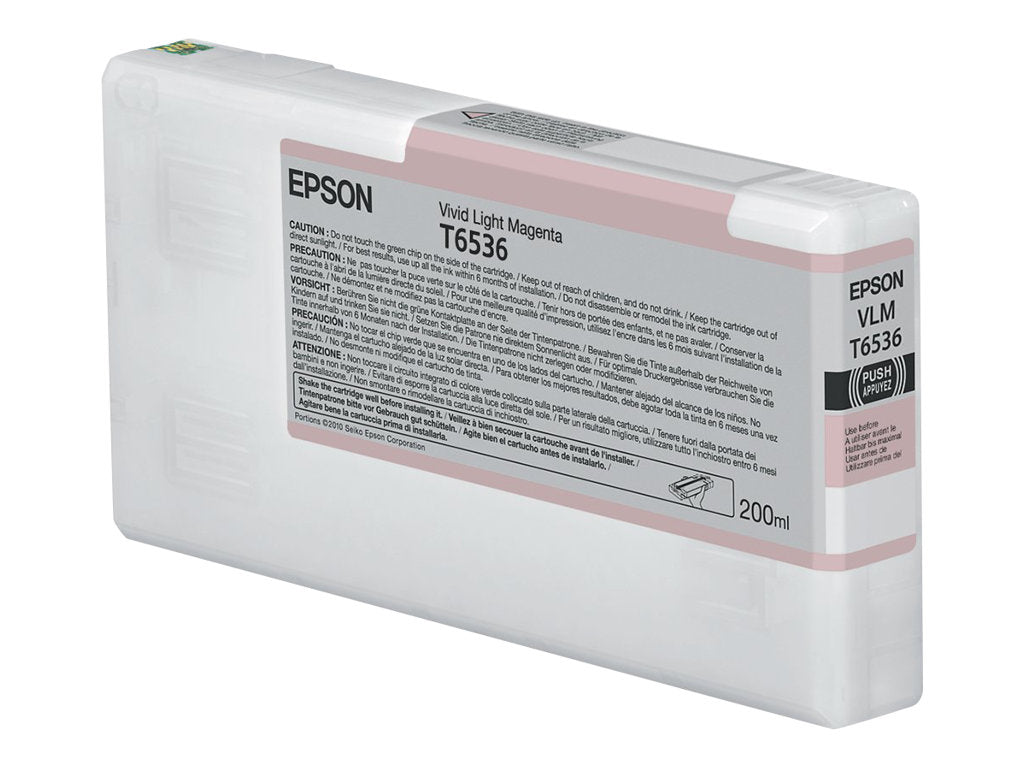 EPSON 5LB T6536 Tintenpatrone Vivid Light Magenta Vorderansicht