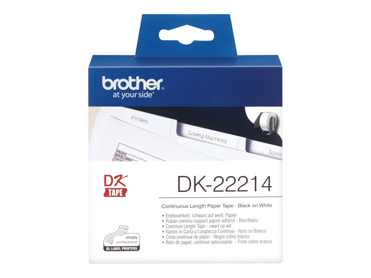 BROTHER P-Touch DK-22214 Endlosetikettenrolle Anwendung