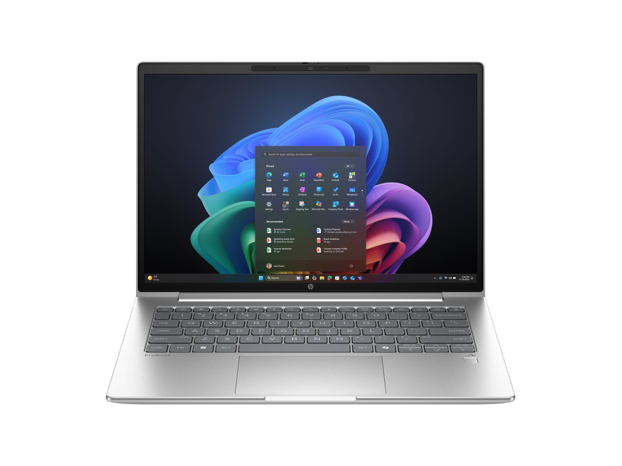 HP ProBook 4 G1q 14 Notebook Tastaturansicht