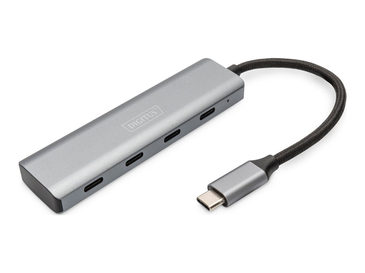DIGITUS USB-C 4 Port HUB Vorderansicht