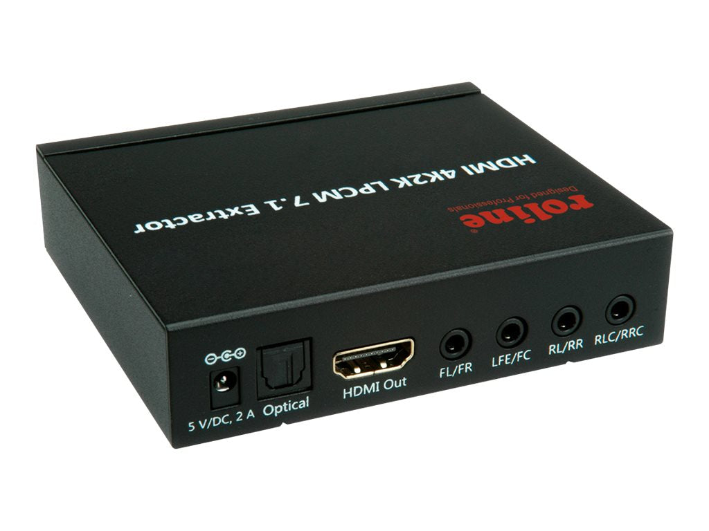 ROLINE HDMI 4K Audio Extraktor LPCM 7.1 - Vorderansicht