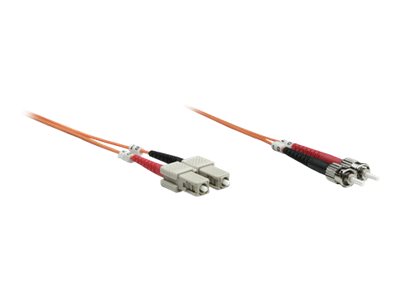 INTELLINET LWL Kabel ST/SC OM2 2m orange 50/125um Duplex Multimode - Anschlussansicht
