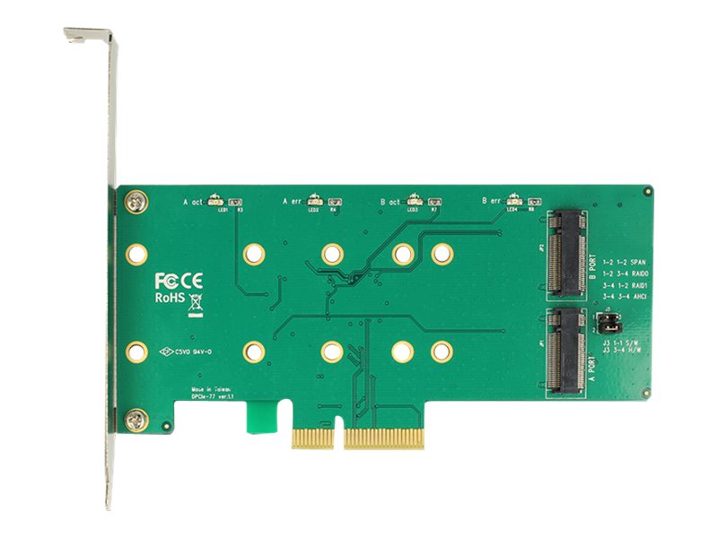 DELOCK PCI Express Karte Vorderansicht