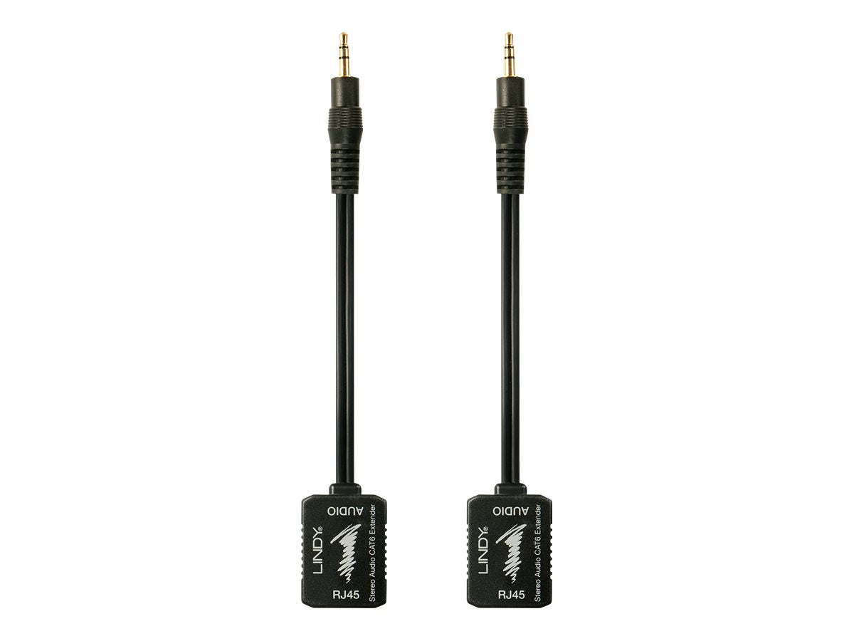 LINDY Stereo Audio Extender Cat.5/6 100m 3.5mm Analog Stereo Extender - passive
