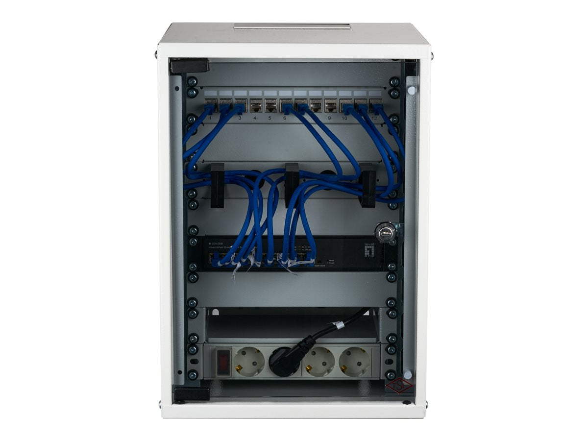 EFB 25,4cm 10Zoll 9HE Wandgehäuse Vorderansicht
