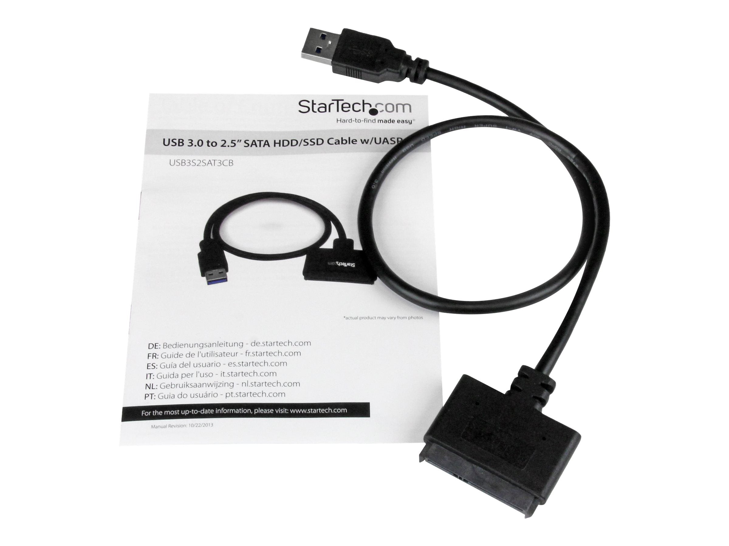 STARTECH.COM USB3.0 zu 2.5in SATA III Hard Drive Adapter Cable - Vorderansicht