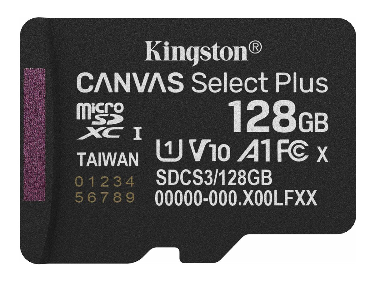KINGSTON 128GB microSDXC Canvas Select Plus Gen3 Vorderansicht