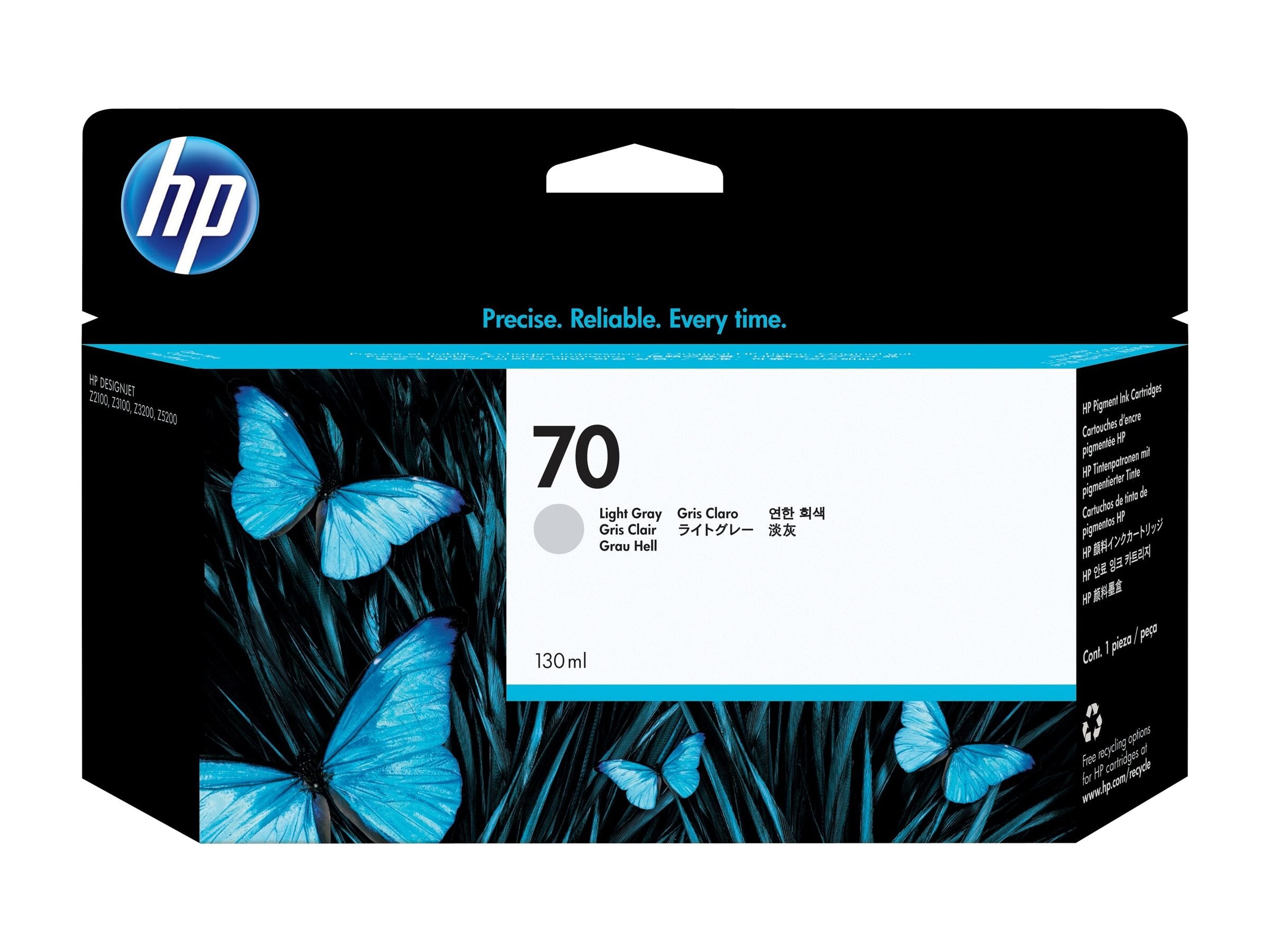 HP 70 Tintenpatrone C9451A hellgrau Verpackung