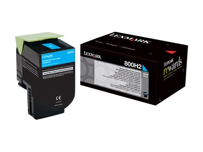 LEXMARK 800H2 Toner cyan Vorderansicht