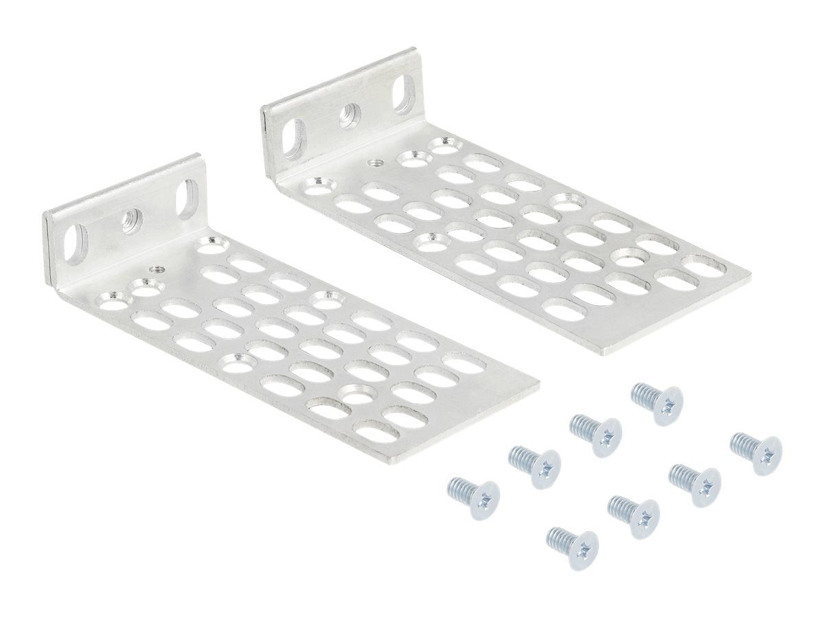 DELOCK Universelles Rack Montage Set 2 Stück - Vorderansicht