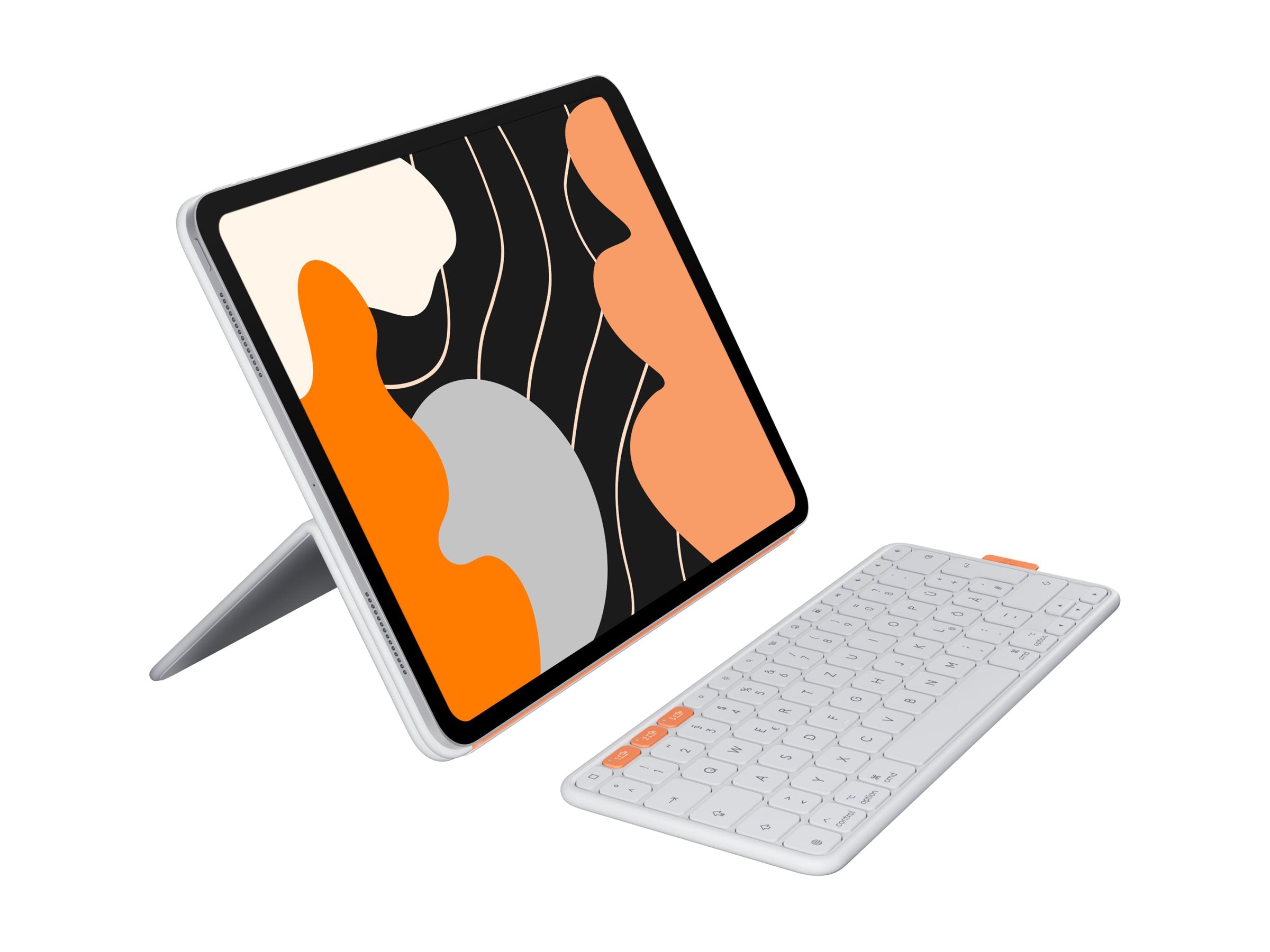 LOGITECH FLIP Folio Pale Grey Verpackung