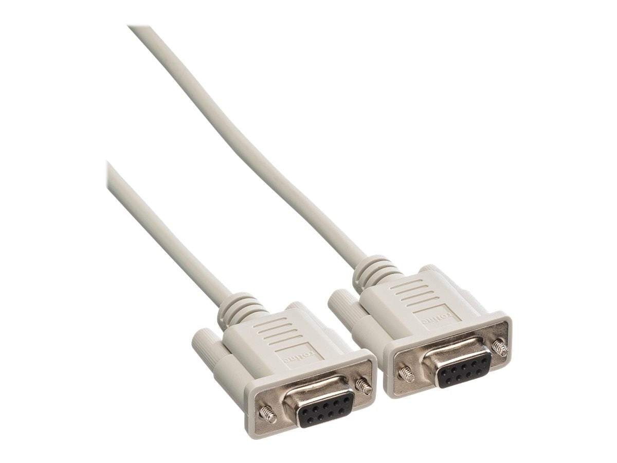 ROLINE 9-9pol. Link-Kabel BU/BU 3m - Vorderansicht