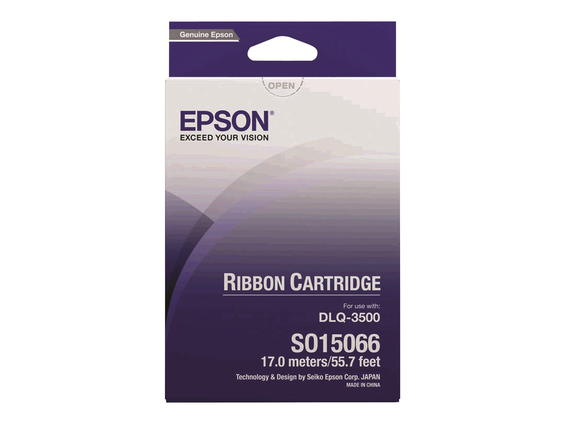EPSON S015066 Farbband schwarz Vorderansicht