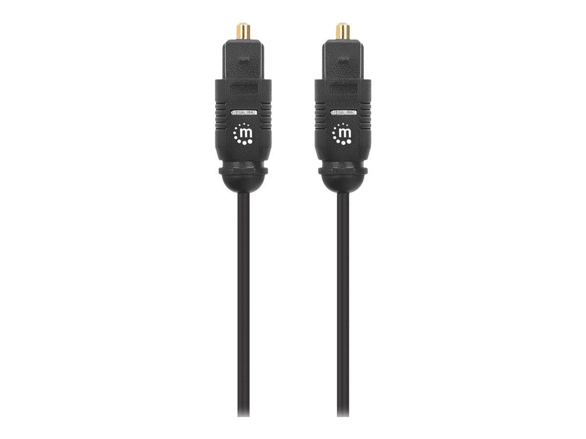 MANHATTAN Toslink Digitales Optisches Audiokabel 2 x Toslink S/PDIF-Stecker 3 m - Detailansicht der Stecker