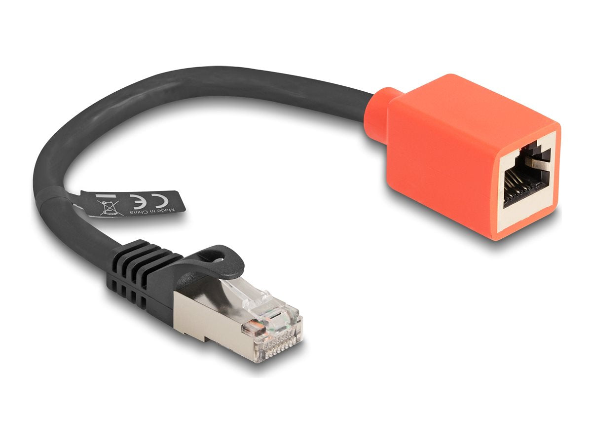 DELOCK RJ45 Geräteschutz Adapter Cat.6A S/FTP 20cm - Vorderansicht