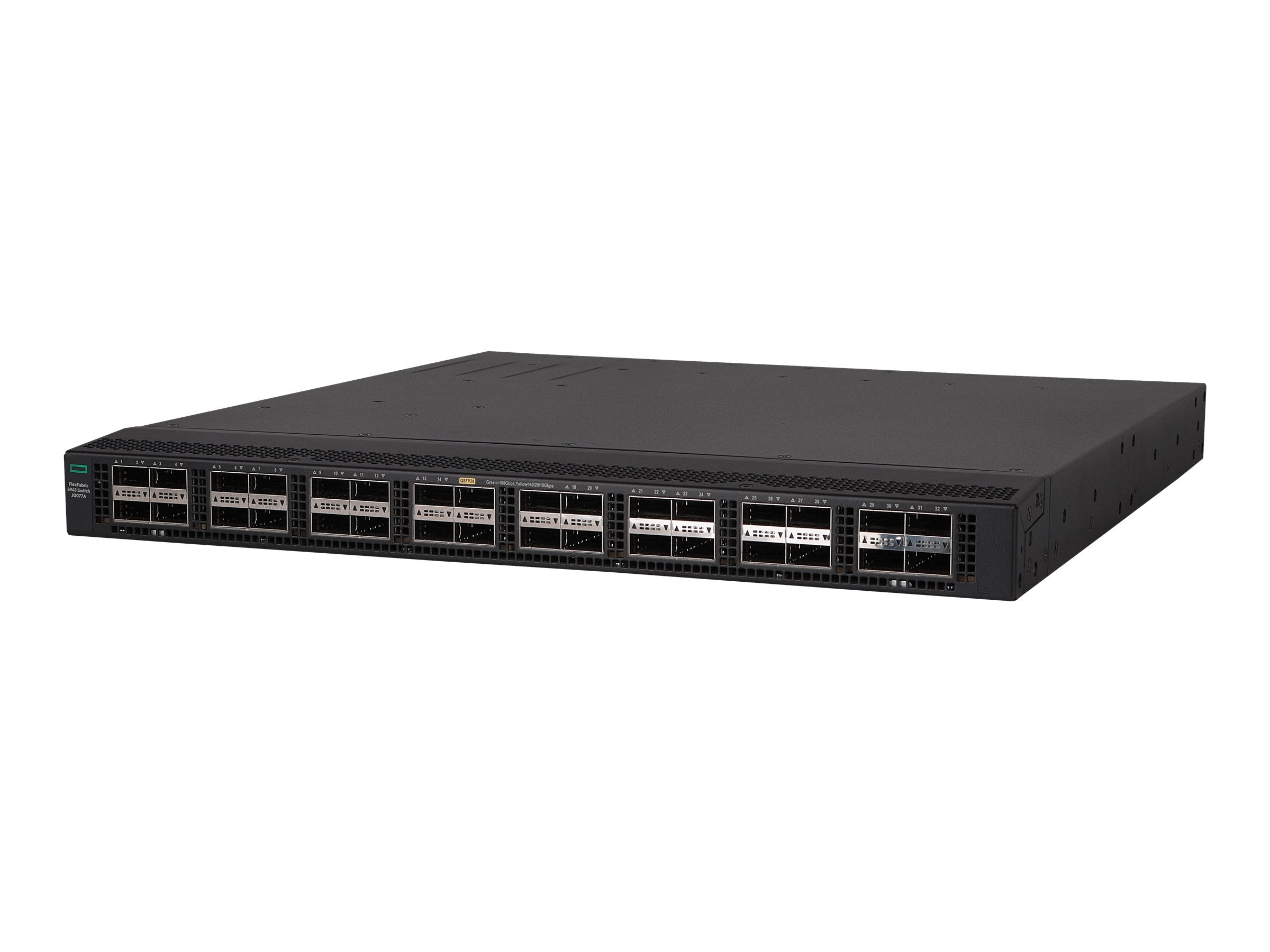 HPE HPN FlexFabric 5945 Switch 32 100Gbit/s QSFP28 Vorderansicht