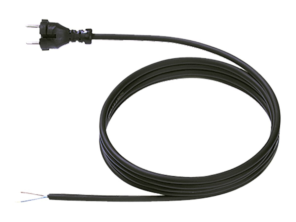 BACHMANN Kontur St.Zuleitung 2x1.0 3m H05VV-F schwarz Kont.St./AEH - Vorderansicht