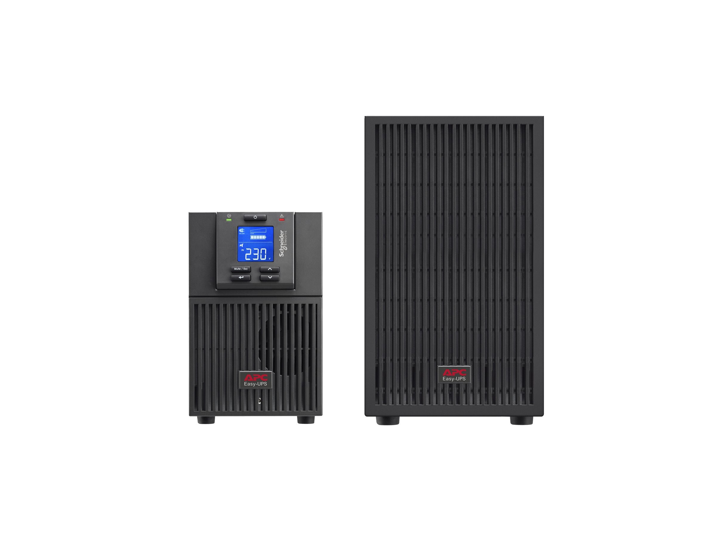 APC Easy UPS On-Line UPS tower extended runtime AC 220/230/240V 2700Watt 3000VA 1-phase lead acid USB serial oc 7 EU BK RAL 7010