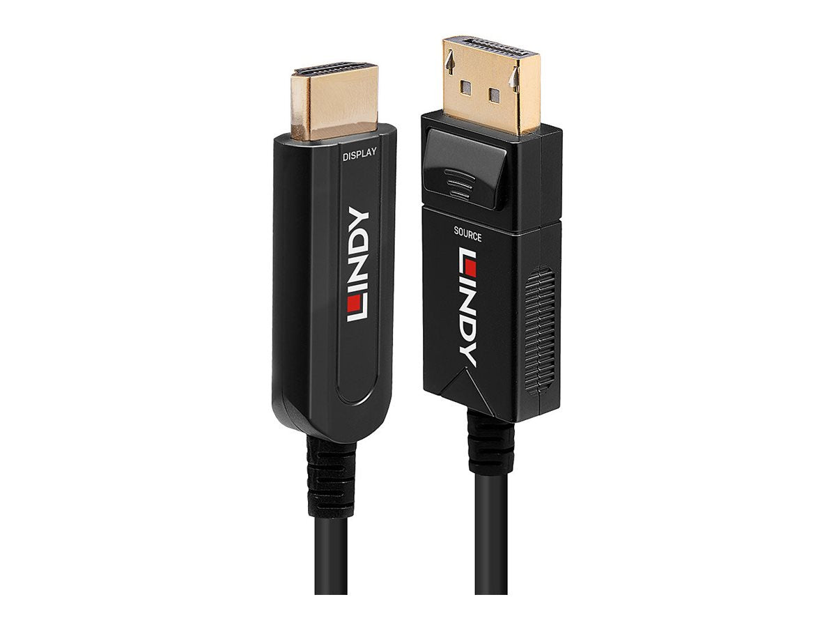 LINDY 30m Fibre Optic Hybrid DisplayPort 1.2 an HDMI 18G Kabel - Verpackung