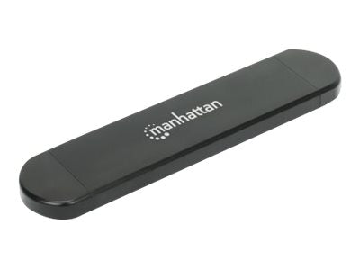 MANHATTAN M.2 NVMe und SATA SSD USB-Festplattengehäuse Vorderansicht