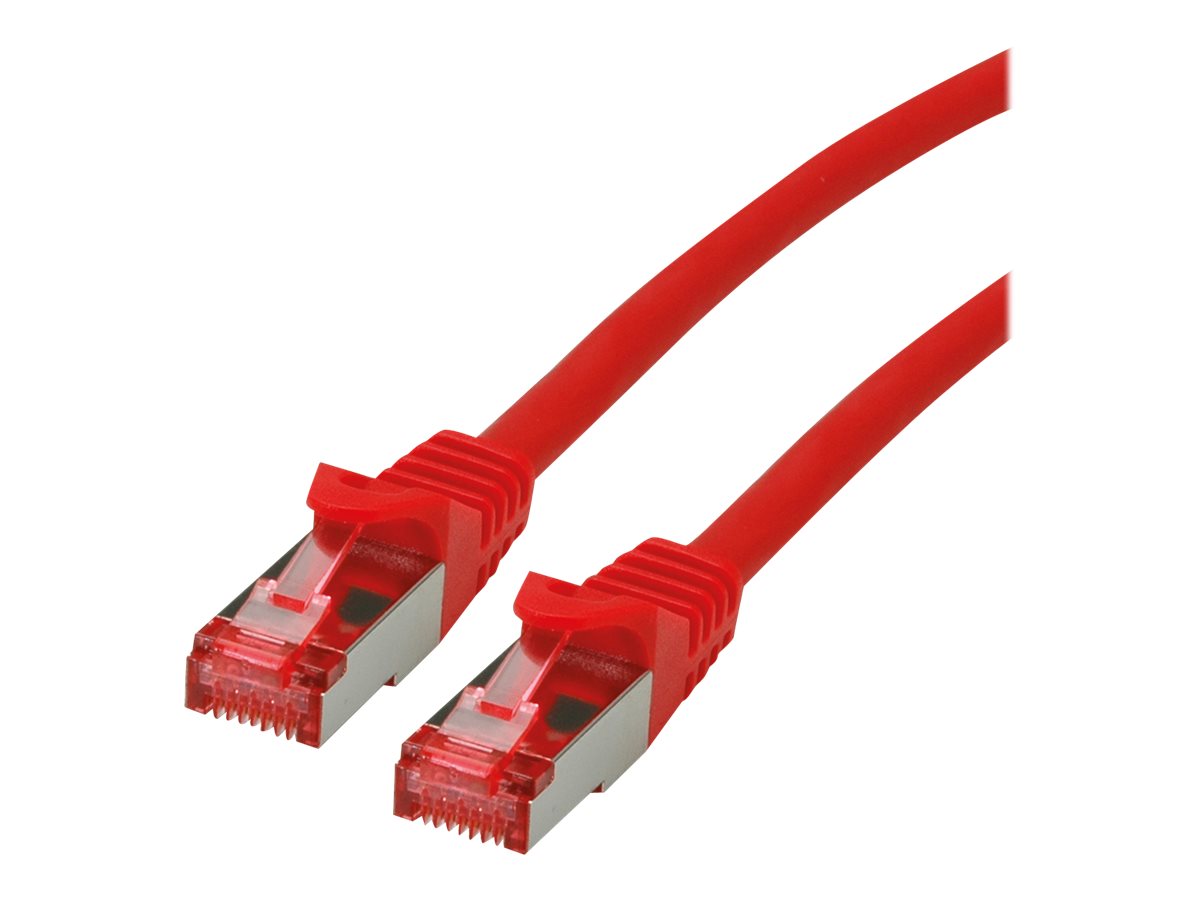 ROLINE Patchkabel Kat.6 S/FTP PiMF rot 0,3m Verpackung