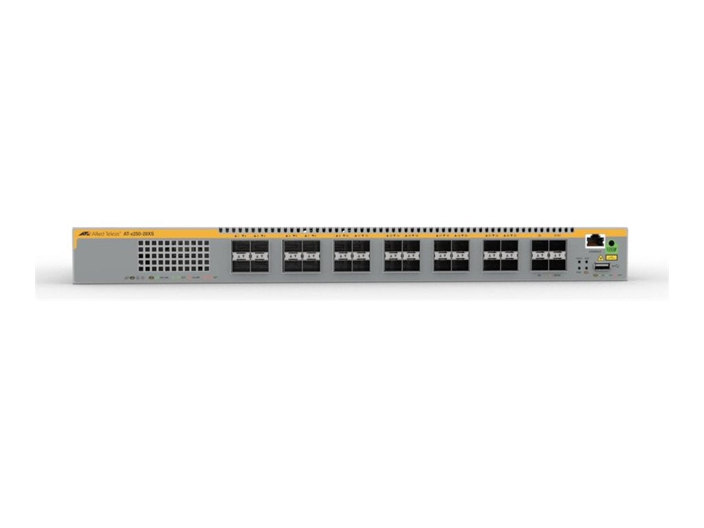 ALLIED 10 Gigabit Layer 3 Lite Stackable Switch 28x SFP+ ports - Vorderansicht