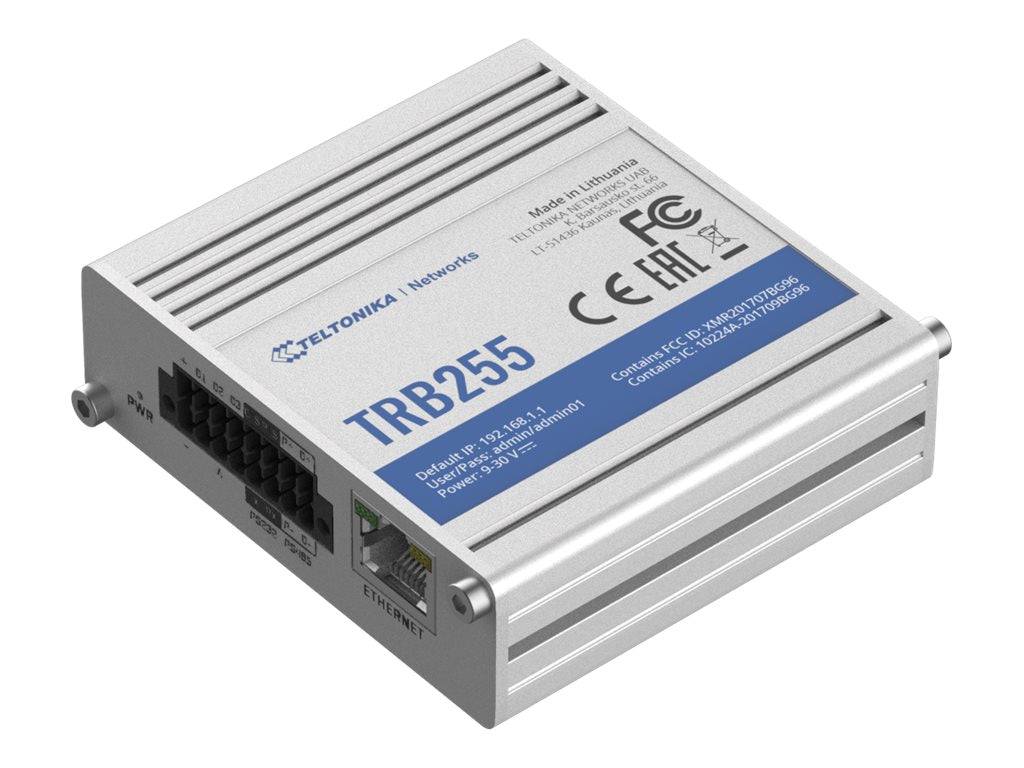 TELTONIKA NETWORKS TRB255 LTE/4G/2G/NB IoT M2M Industrie Gateway Vorderansicht