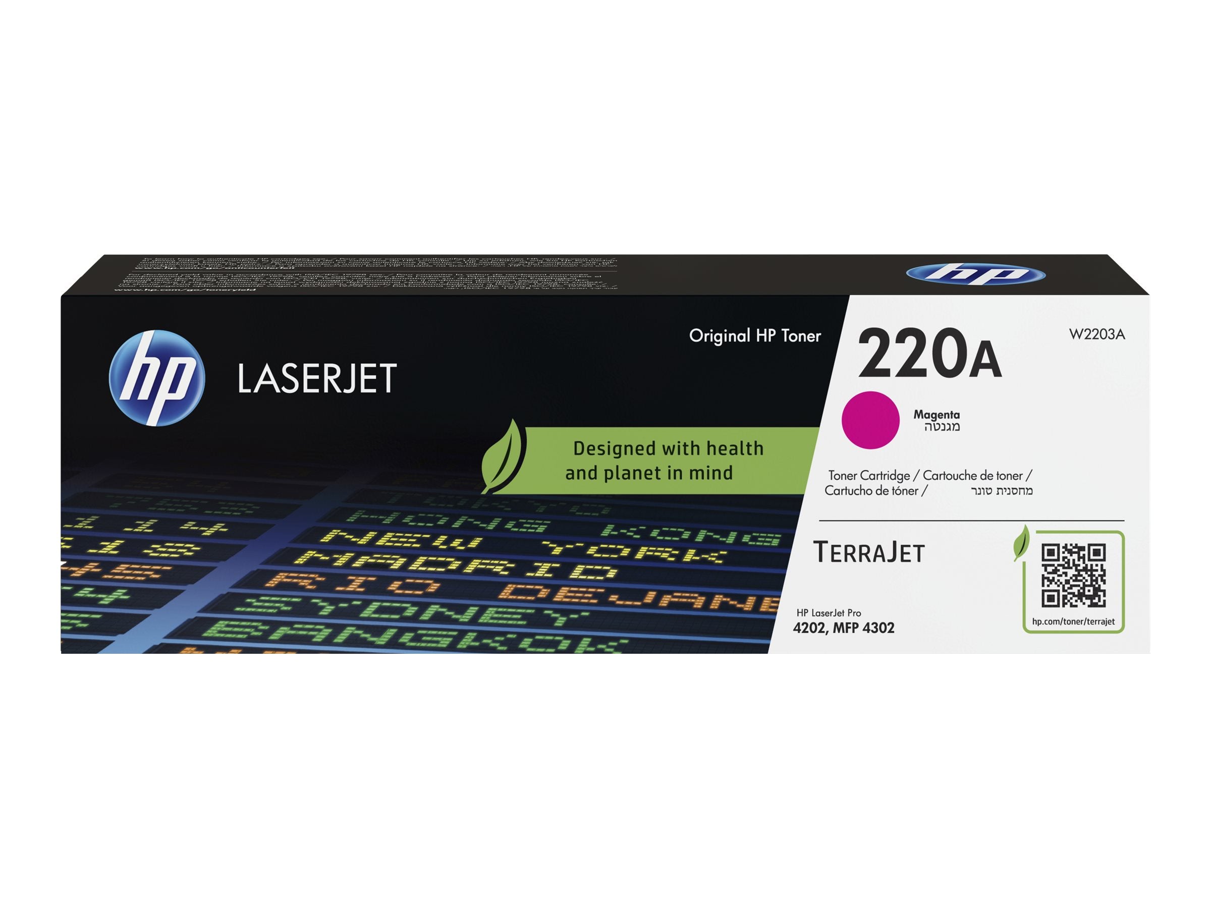 HP 220A Magenta Original LaserJet Toner Cartridge Vorderansicht