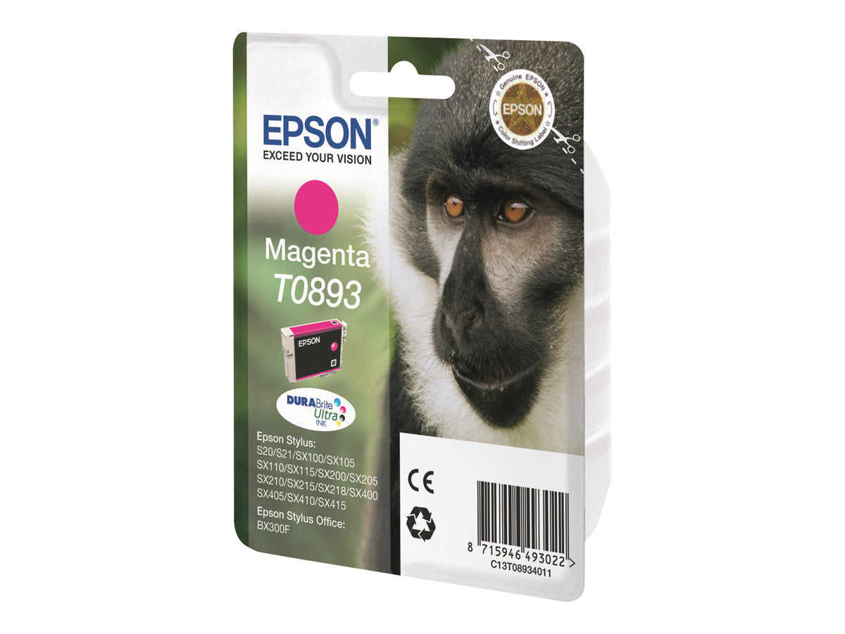 EPSON T0893 Tintenpatrone magenta Vorderansicht
