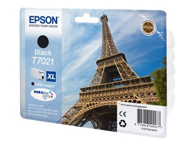 EPSON T7021 Tintenpatrone schwarz hochkapazität Verpackung