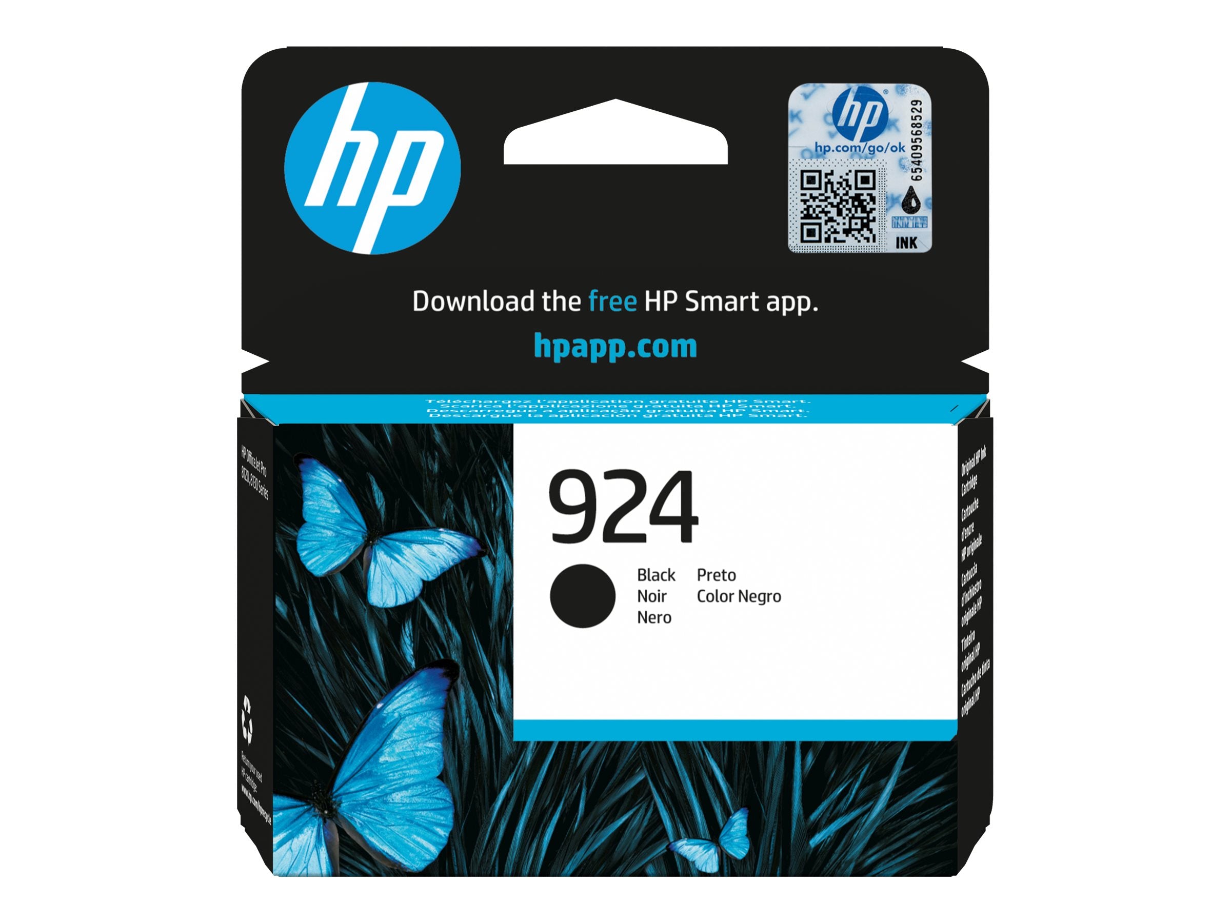 HP 924 Black Original Ink Cartridge Verpackung