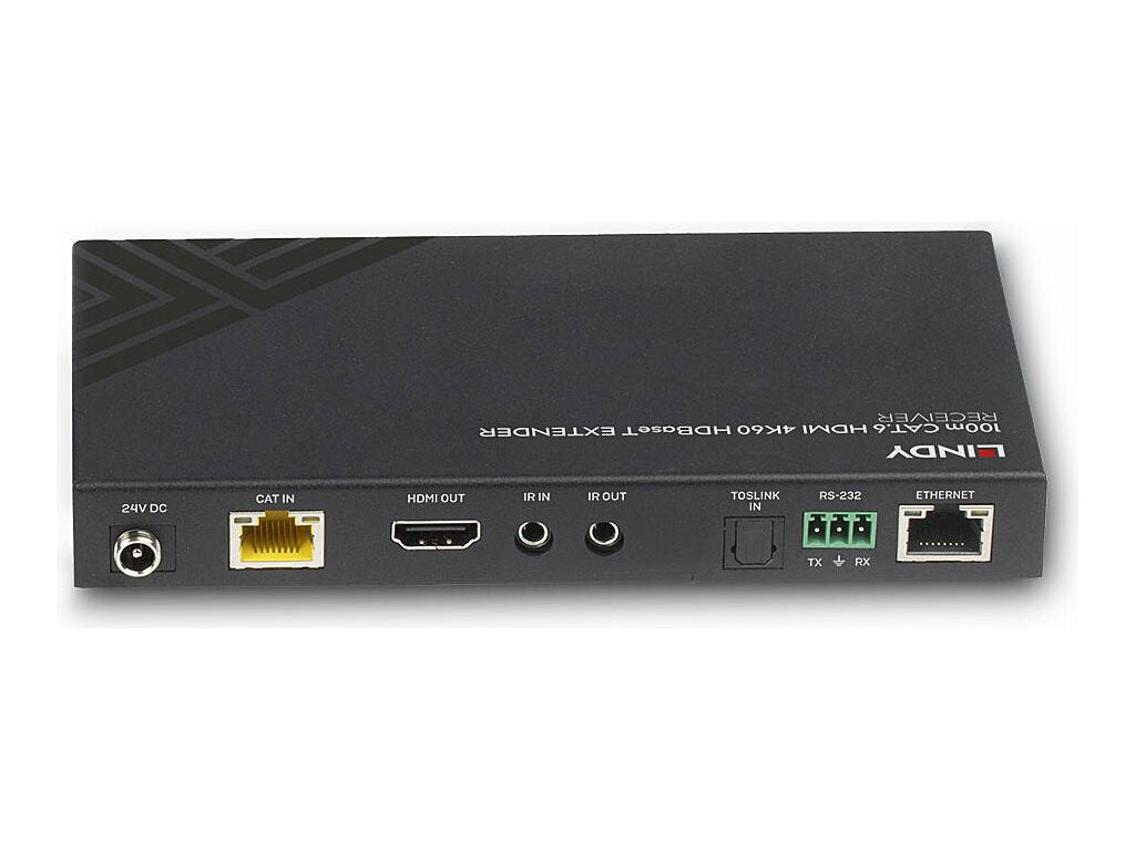 LINDY 100m Cat.6 HDMI 4K60 HDBaseT Receiver Vorderansicht