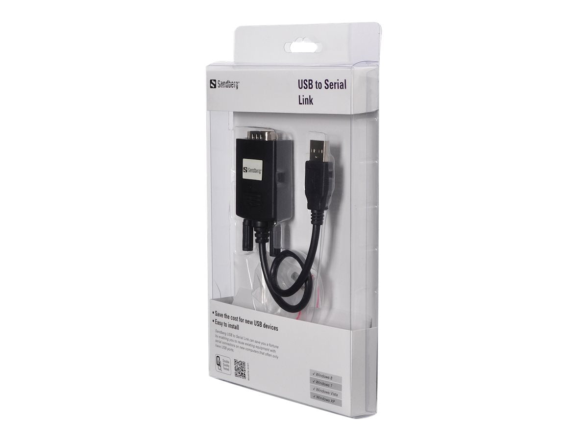 SANDBERG USB to Serial Link 9-pin Konverter Vorderansicht