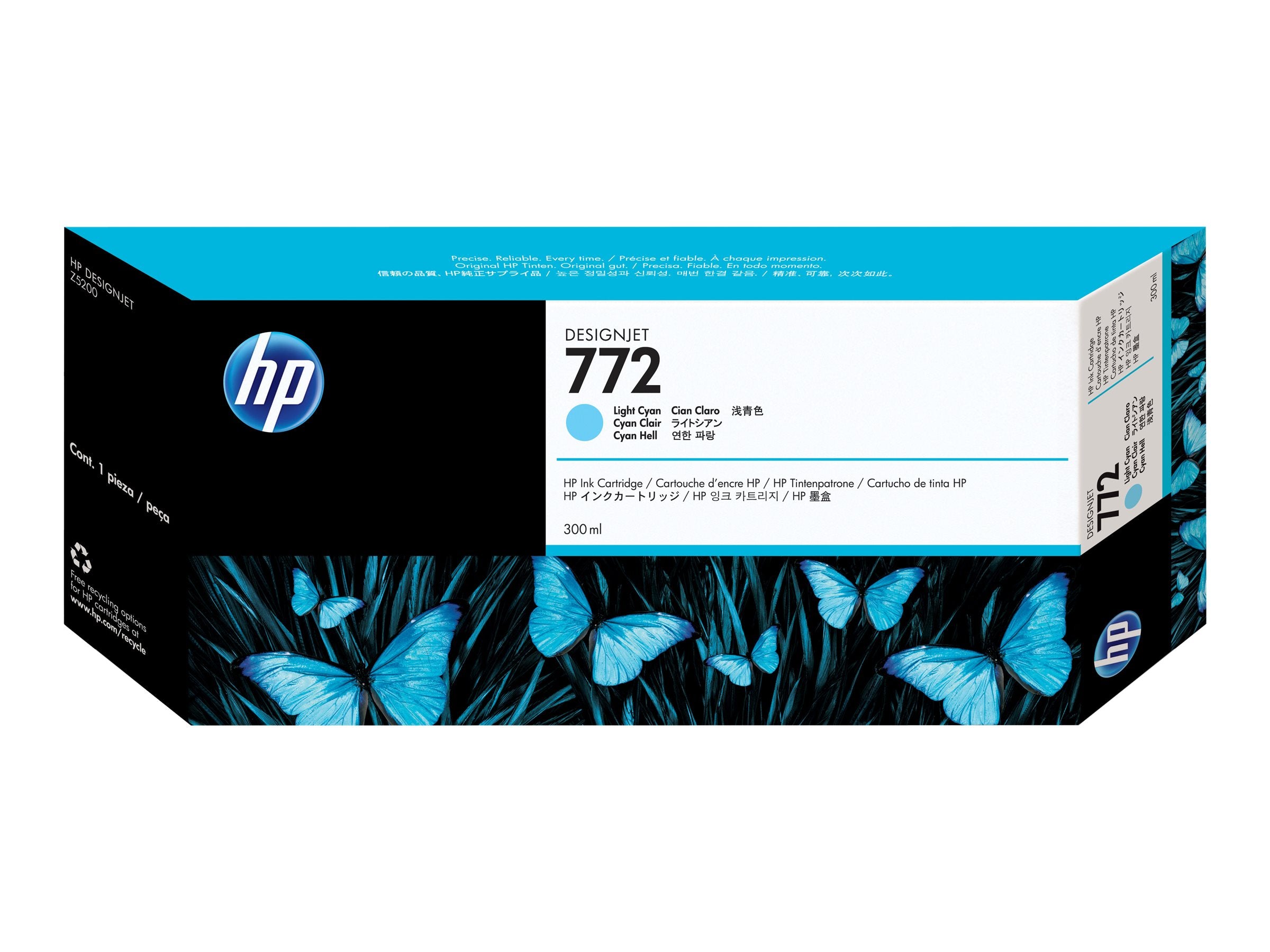 HP 772 original Ink cartridge CN632A light cyan Vorderansicht